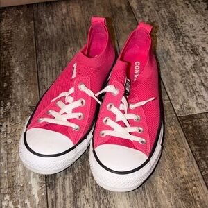 Converse Hot Pink Low-Top Sneakers